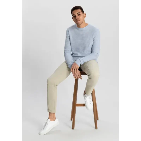 405566-NOS_646_4 DSTREZZED Trui 405566-NOS Licht Blauw