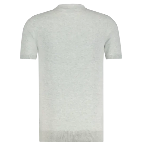 SAINTSTEVE_CHRIS_19481_WHITEMELANGE_BACK Saint Steve Polo 19481 Chris Licht Grijs