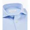 PROFUOMO Japanese Knit Overhemd PP2HC10009 Lichtblauw