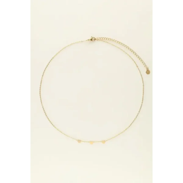 product_images-necklace_with_three_hearts My Jewellery Ketting Three Hearts MJ01901 Goud