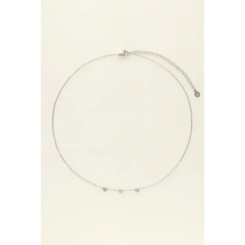 My Jewellery Ketting Three Hearts MJ01901 Zilver