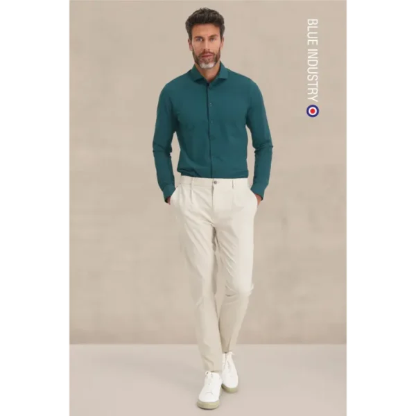 Blue Industry Overhemd 2191.22 Groen