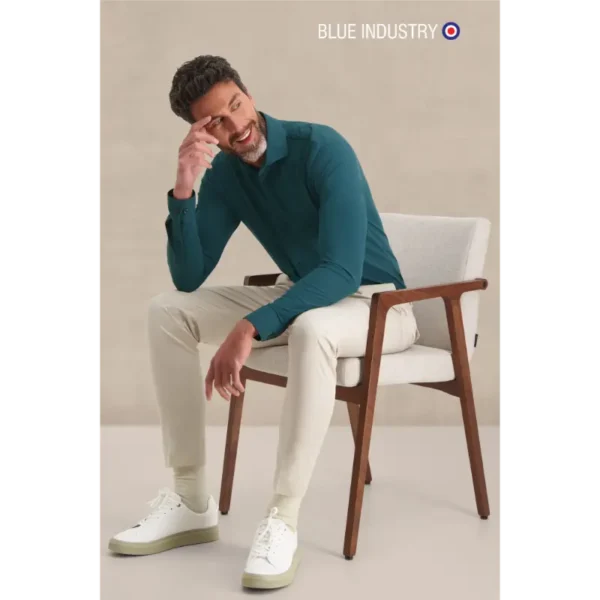 Blue Industry Overhemd 2191.22 Groen