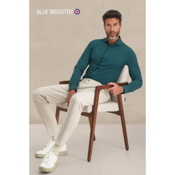 Blue Industry Overhemd 2191.22 Groen