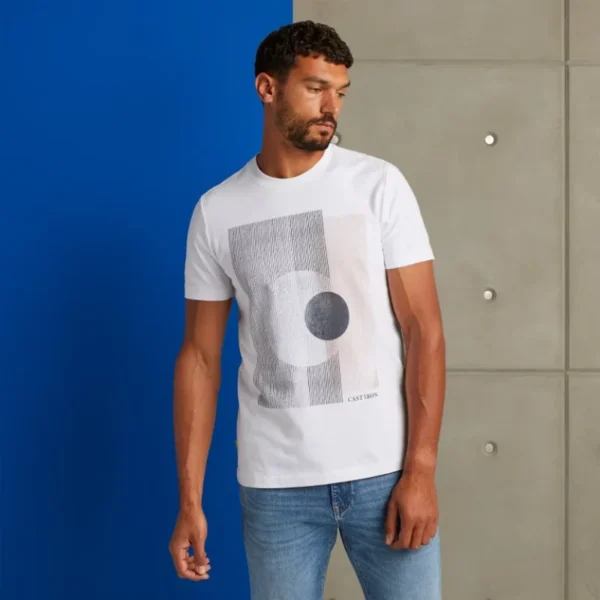 Cast Iron T-Shirt CTSS2308582 Wit Cast Iron T-Shirt CTSS2308582 Wit
