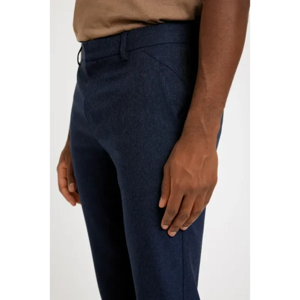 Josh_438_Blue_Melange_30878_DETAIL_1 PLAIN Broek Josh 30878 Blue Melange