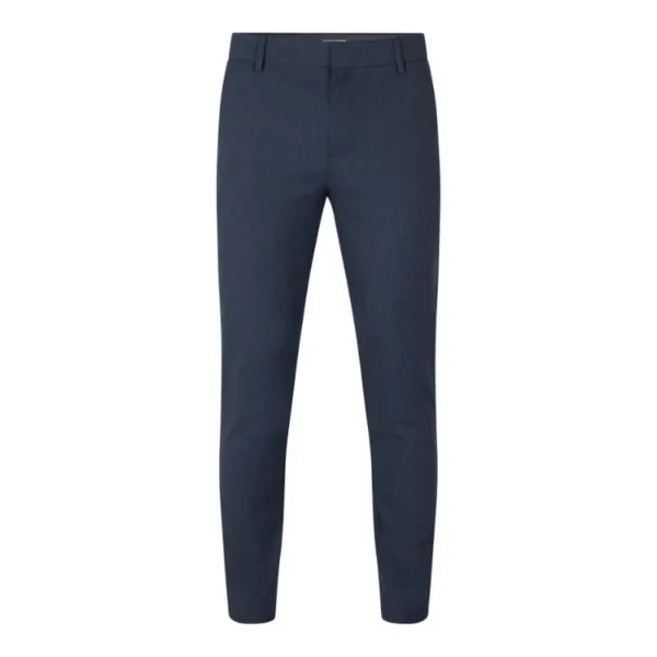 Josh_438_Blue_Melange_30878_GINE_FRONT PLAIN Broek Josh 30878 Blue Melange