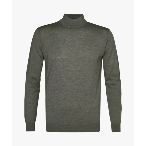 PPUJ30006F_P PROFUOMO Trui Ronde Hals PPUJ30006F Groen