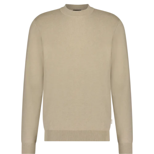Saint Steve Trui Mock Neck 211219 Jorrit Beige Melange