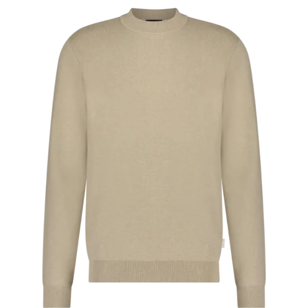 Saint Steve Trui Mock Neck 211219 Jorrit Beige Melange Saint Steve Trui Mock Neck 211219 Jorrit Beige Melange