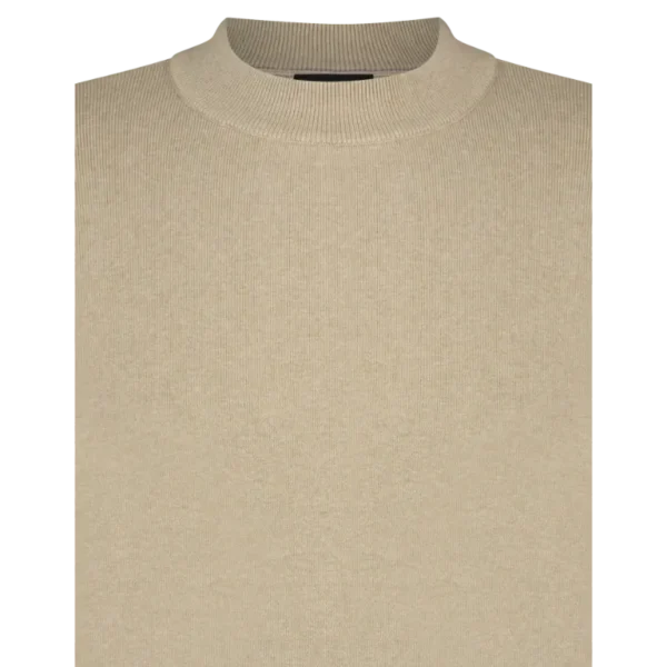 Saint Steve Trui Mock Neck 211219 Jorrit Beige Melange Saint Steve Trui Mock Neck 211219 Jorrit Beige Melange