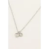 My Jewellery Ketting Twee Hartjes MJ07080 Zilver