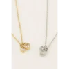 My Jewellery Ketting Twee Hartjes MJ07080 Goud