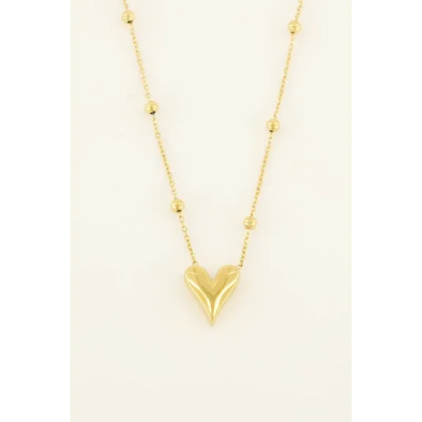 product_images-mid-length_necklace_with_heart_1 My Jewellery Ketting MJ08822 Goud