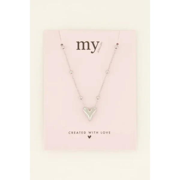 product_images-mid-length_necklace_with_heart_6 My Jewellery Ketting MJ08822 Zilver