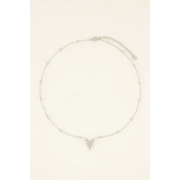 product_images-mid-length_necklace_with_heart_7 My Jewellery Ketting MJ08822 Zilver