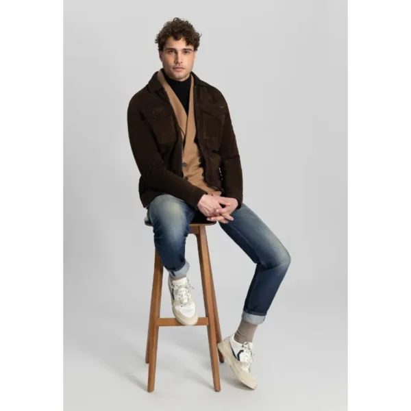 101438_536_3 DSTREZZED Jack Leer 101438 - 536 Groen