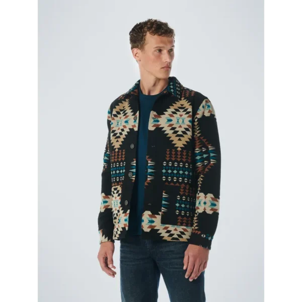 NO EXCESS Overshirt 21510905 Zwart