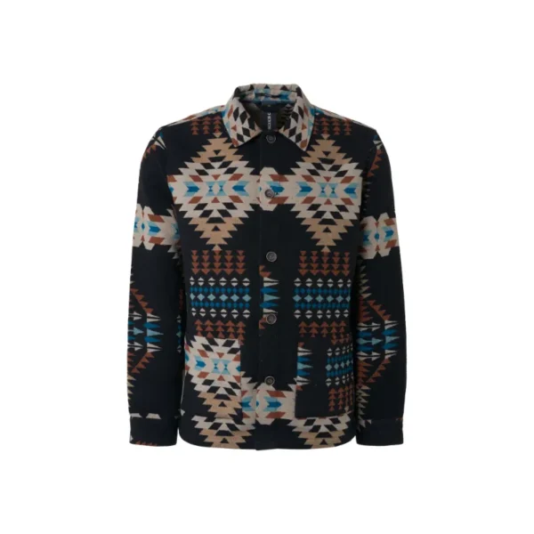 NO EXCESS Overshirt 21510905 Zwart