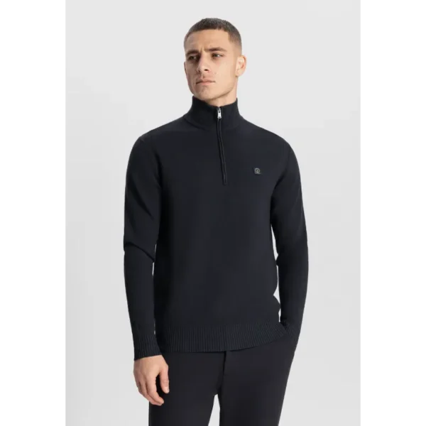 DSTREZZED Trui Halfzip 405602 Donkerblauw