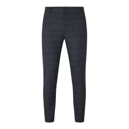 PLAIN Broek Josh 30884 Dark Blue Check