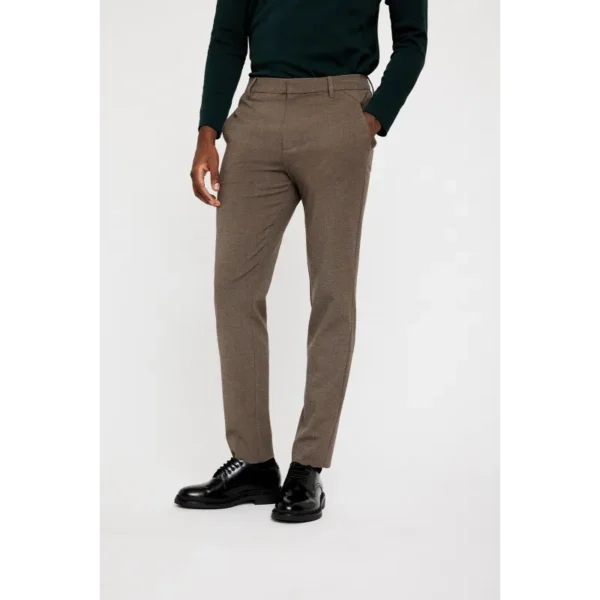 Josh_315_Mud_Melange_30927_FRONT PLAIN Broek Josh 30927 Mud Melange