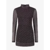 Nikkie Jurk N5-176-2305 Vally Zwart Dessin