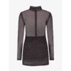 Nikkie Jurk N5-176-2305 Vally Zwart Dessin