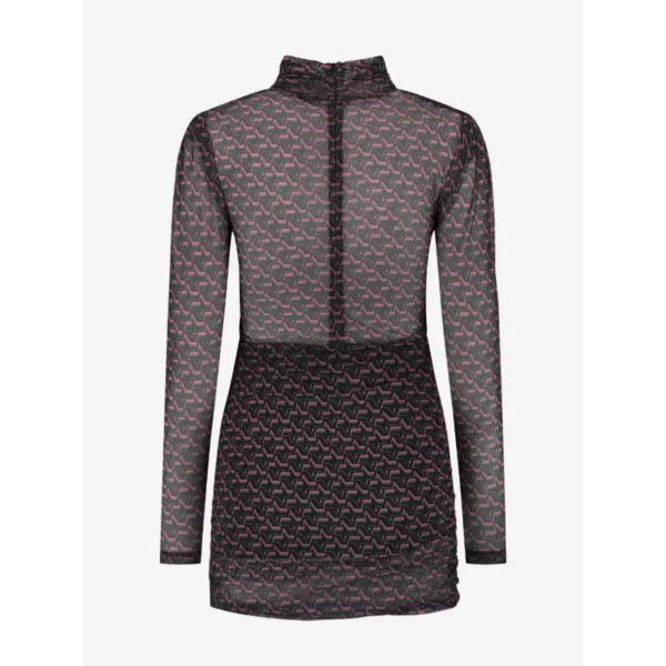 Nikkie Jurk N5-176-2305 Vally Zwart Dessin