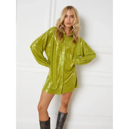 Refined Department Jurk 'Lauren' R2309309251 Groen