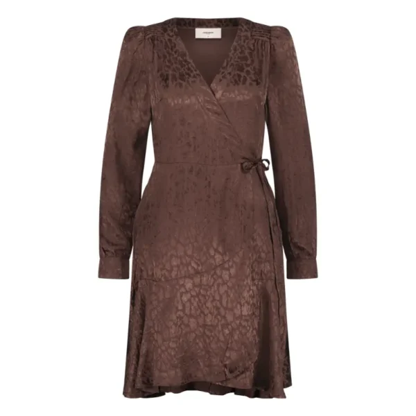 Freebird-Ico_winter-2023_1069_Marinda Wv-Jacq-Animal-Vis-23-4 Freebird Jurk Marinda Bruin