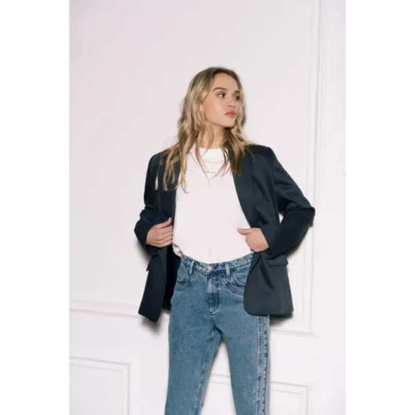HOMAGE_FW23_H-CW23M21OversizedBlazer_Navy_179,99H-CW23M74Marilyn-LayeredStraightJeans_129,99(2) Homage Jeans H-CW23M74 Vintage Wash
