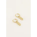 My Jewellery Oorbellen Three Hearts MJ06708 Goud
