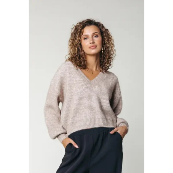 WK115319__1 Colourful Rebel Trui WK115319 Beige