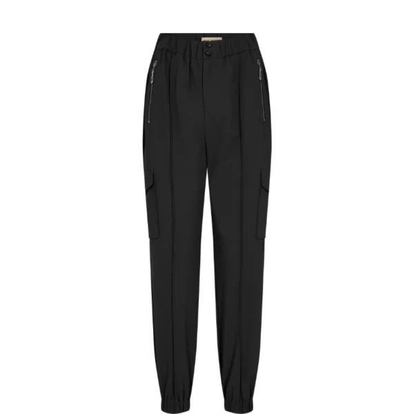 AW23-156990-801_1_MMPammy_Izzy_Pant_Black Mos Mosh Broek Pammy 156990 Zwart