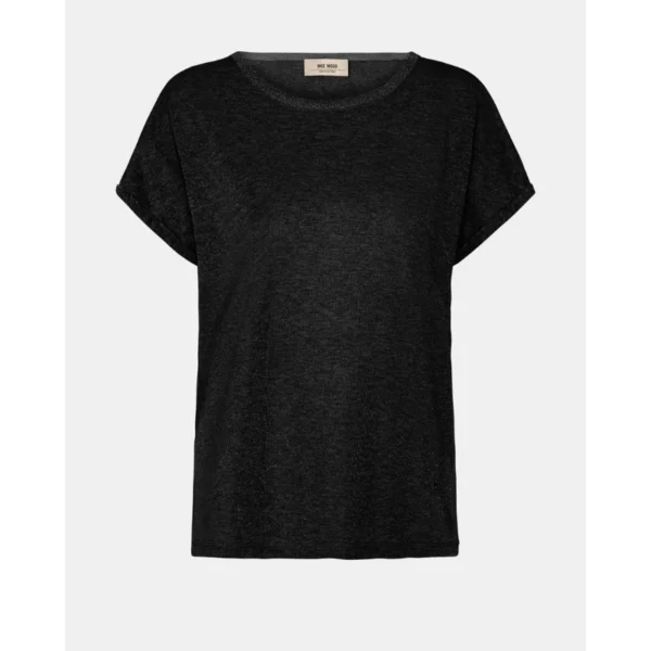 SS23-121500-801_1.Kay_Tee_Black Mos Mosh T-shirt Kay 121500 Zwart
