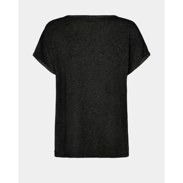 SS23-121500-801_2.Kay_Tee_Black Mos Mosh T-shirt Kay 121500 Zwart