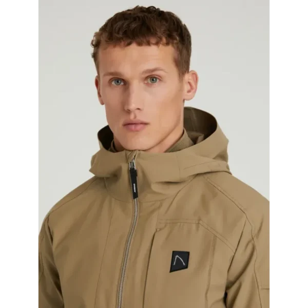 7112345024-E54_chasin_detail_1 CHASIN Jas 7112345024 Olijfgroen