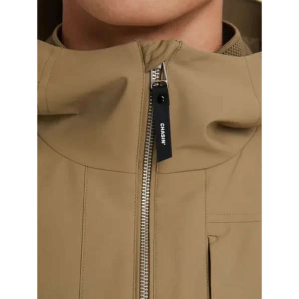 7112345024-E54_chasin_detail_2 CHASIN Jas 7112345024 Olijfgroen