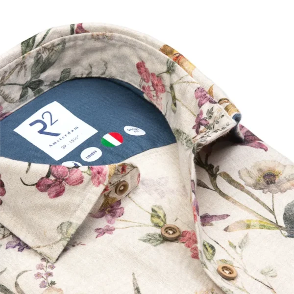 R2 Overhemd 124.WSP.134 Beige