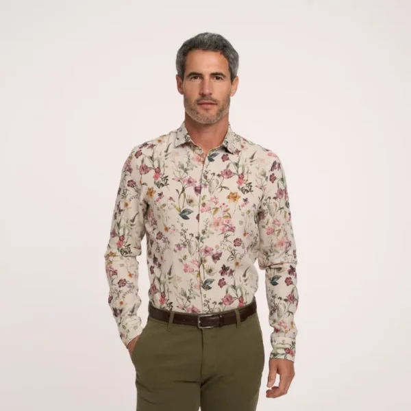 R2 Overhemd 124.WSP.134 Beige