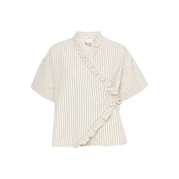 20123036_124301_100 Ichi Top ixkatinka top Almond Stripe