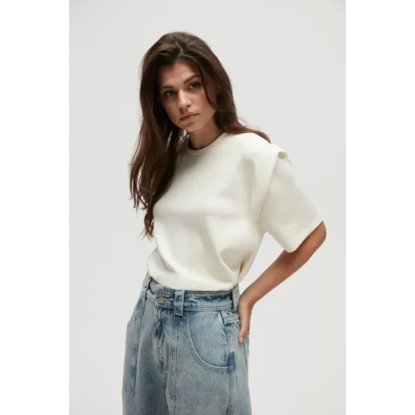 HOMAGE_SS24_H-CS24M76TopWithShoulderDetail_79,99_H-CS24M21PalazzoJeansWithBigPockets_139,99 Homage Jeans H-CS24M21 Palazzo Vintage Blue