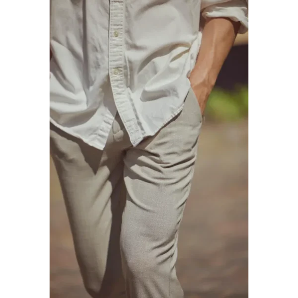 Josh_396-Sand_Melange-30658-30977_CONTENT_2 PLAIN Broek Josh 30658 Sand Melange