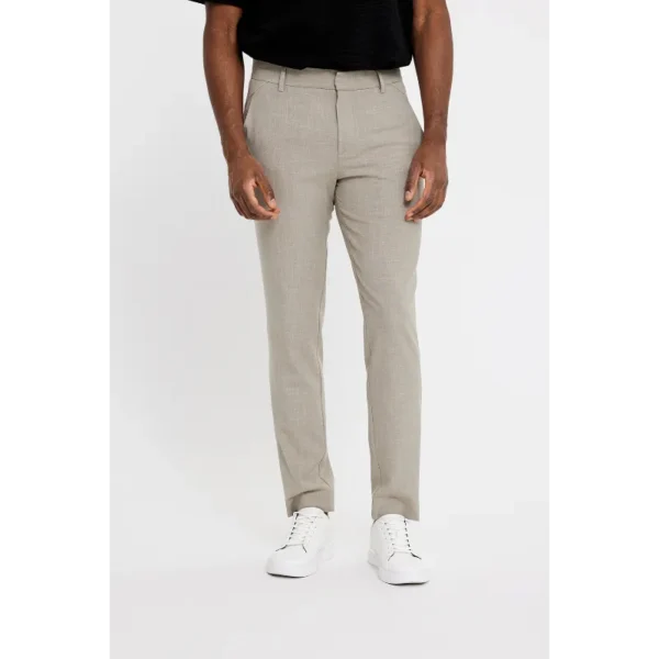 Josh_396-Sand_Melange-30658-30977_FRONT PLAIN Broek Josh 30658 Sand Melange