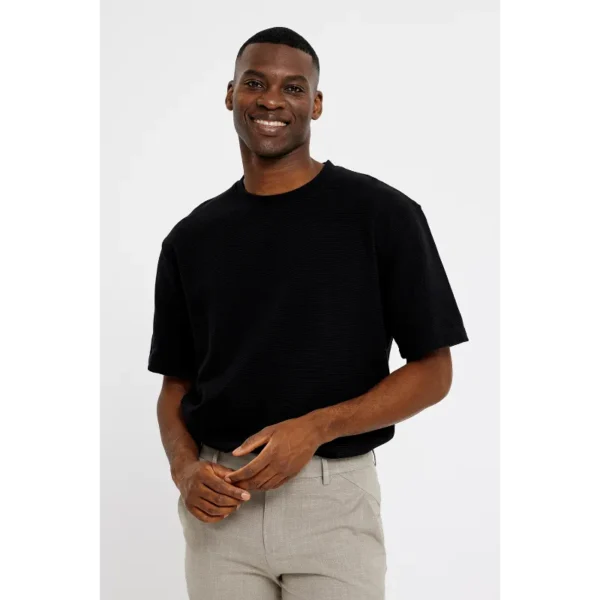 Josh_396-Sand_Melange-30658-30977_MODEL_2 PLAIN Broek Josh 30658 Sand Melange