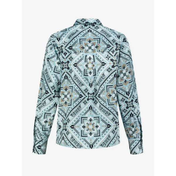 N6866_2402_7685_3 Nikkie Blouse Bangkok N6-866 2402 Blauw