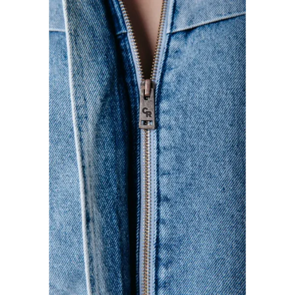 WO115506-564-Lightbluedenim-16533 Colourful Rebel Denim Jack WO115506 Blauw