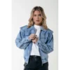 Colourful Rebel Denim Jack WO115506 Blauw