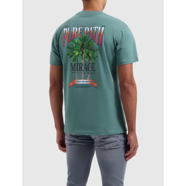 24010114-76-FadedGreen-ALL-14927 Pure Path T-shirt 24010114 Groen